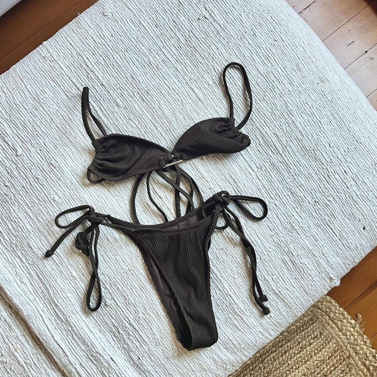 lahana swim set , only worn once chia bandeau size... - Depop