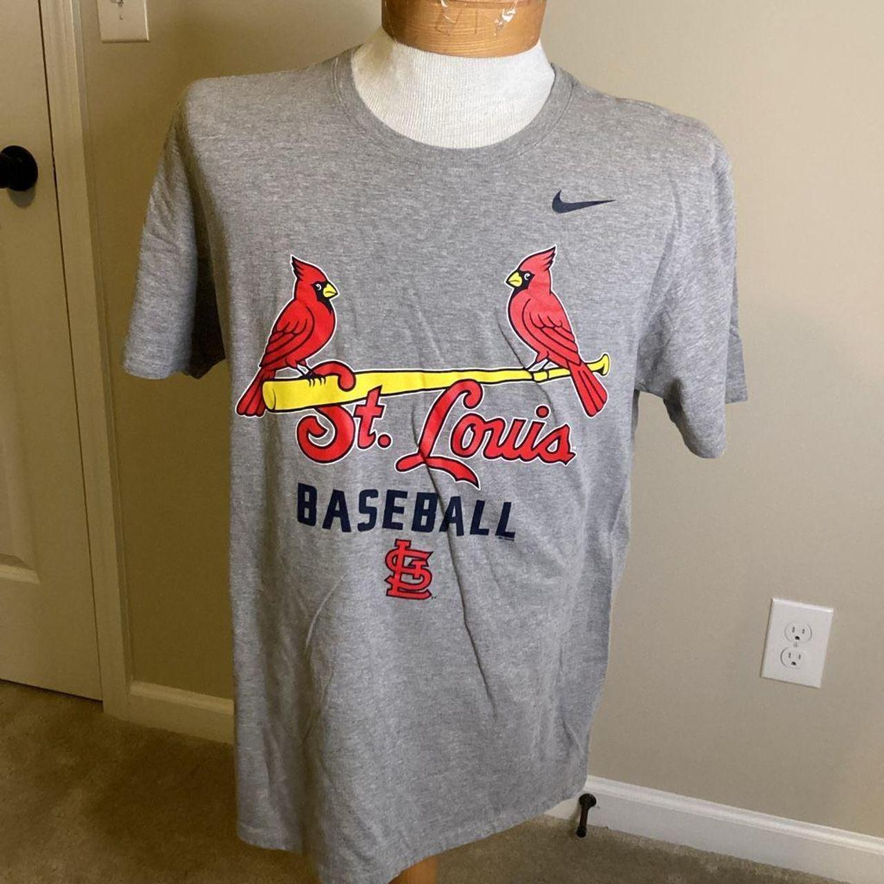 Men's Size L 16-18 St Louis Cardinals Nike Team Sleeveless Baseball Jersey  EUC