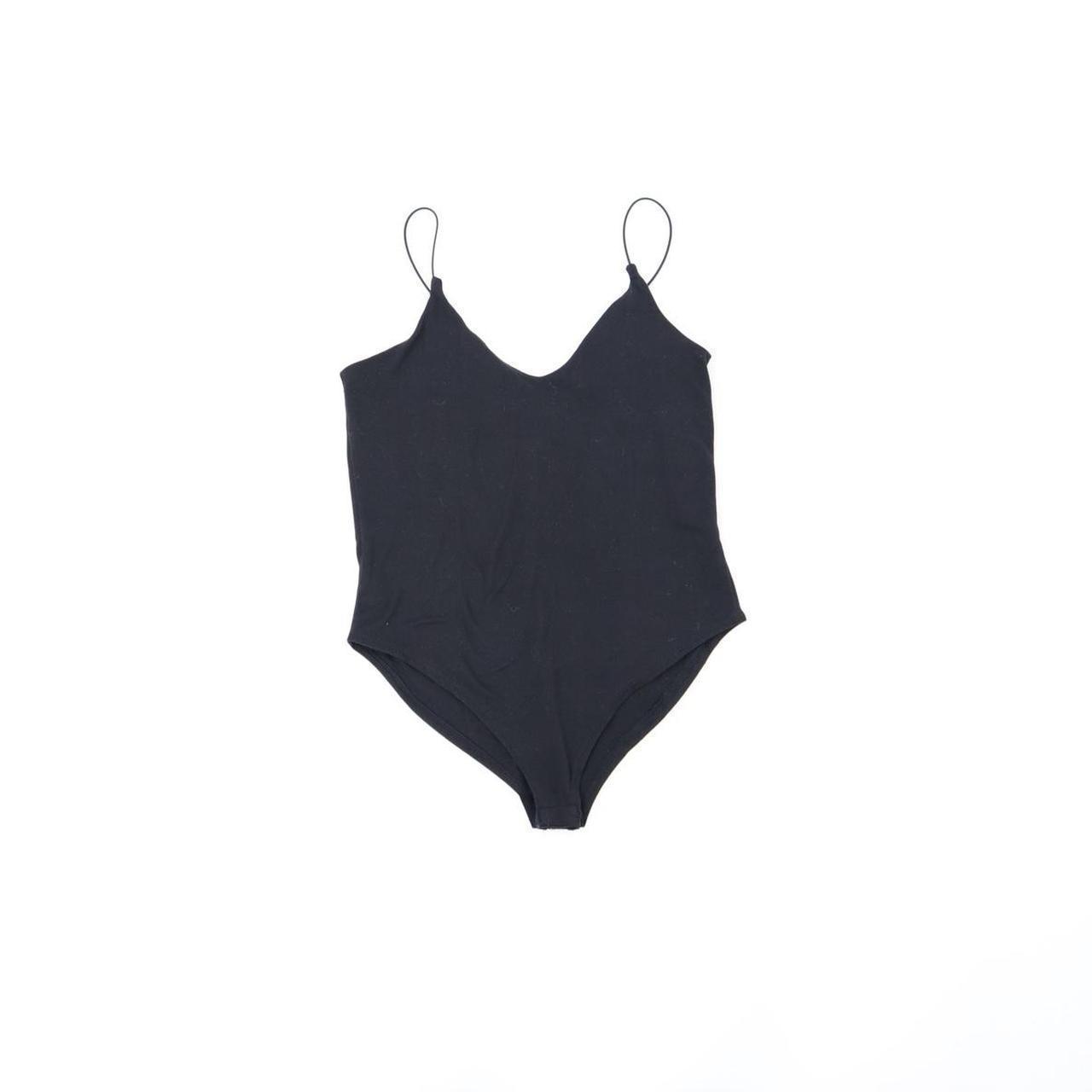 Black bodysuit Soft and high quality plain black... - Depop