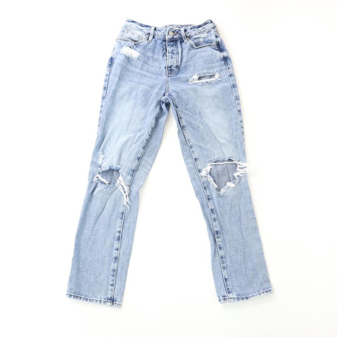 Pacsun high waisted straight leg ripped jeans! I - Depop