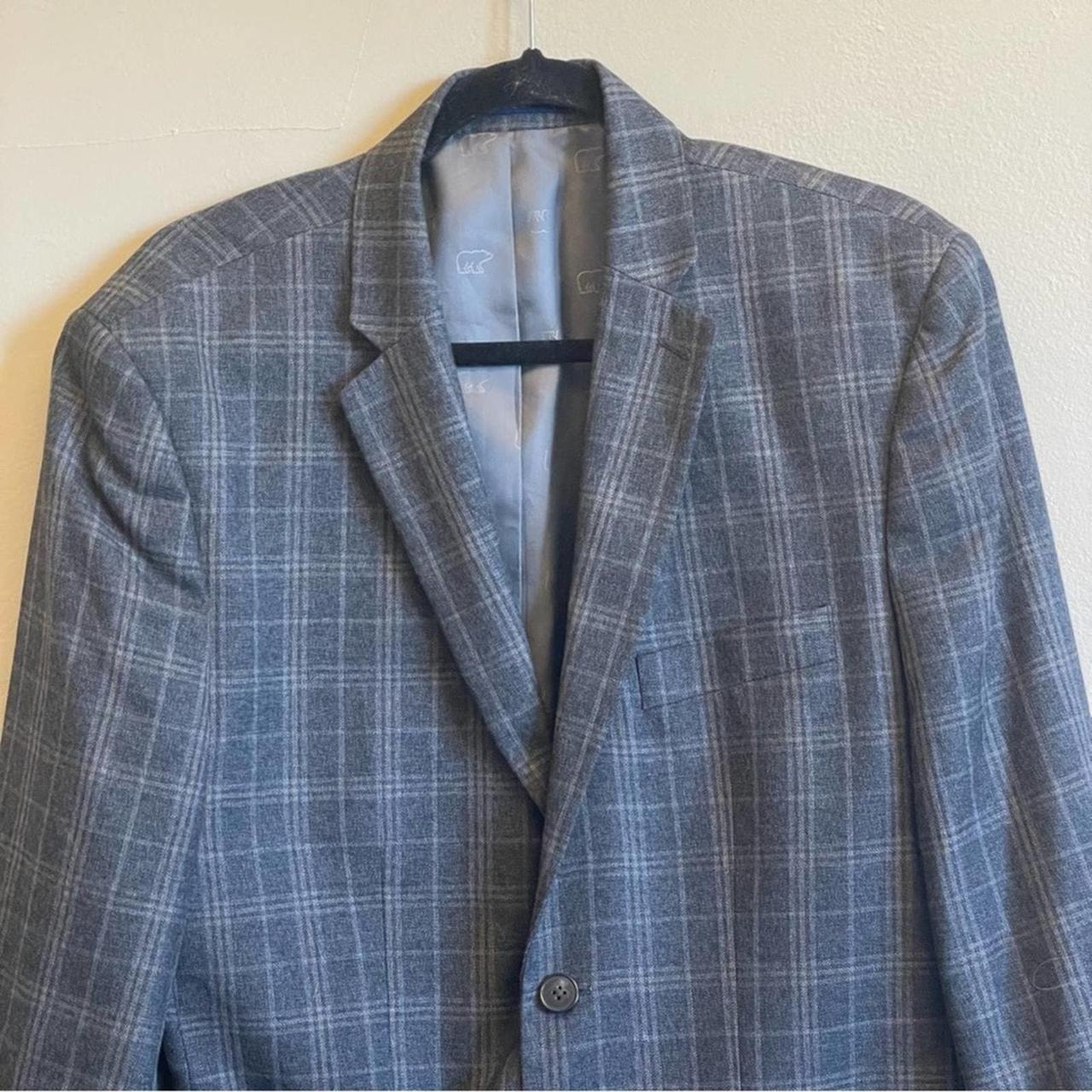 Source Unknown Men's Tailored jacket - Grey/Tan –… - image 2