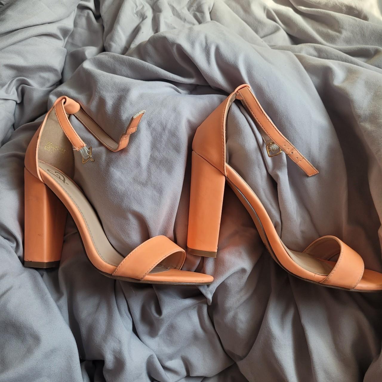 Dark clearance orange heels