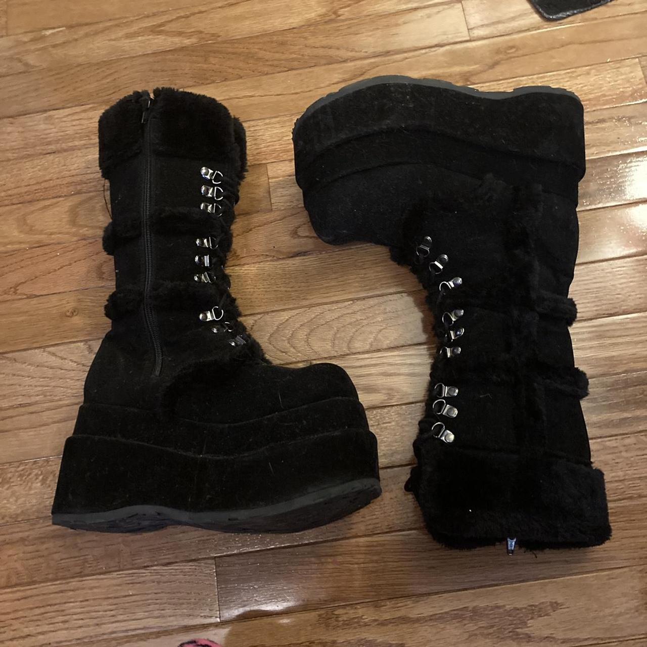 demonia bear 104 platform ankle boot