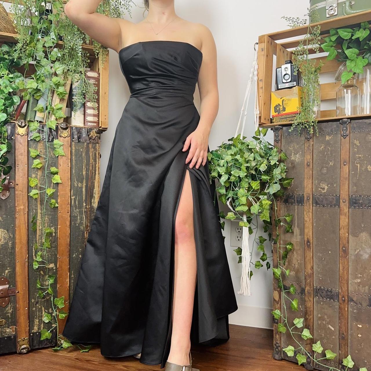 Vintage black hot sale gown