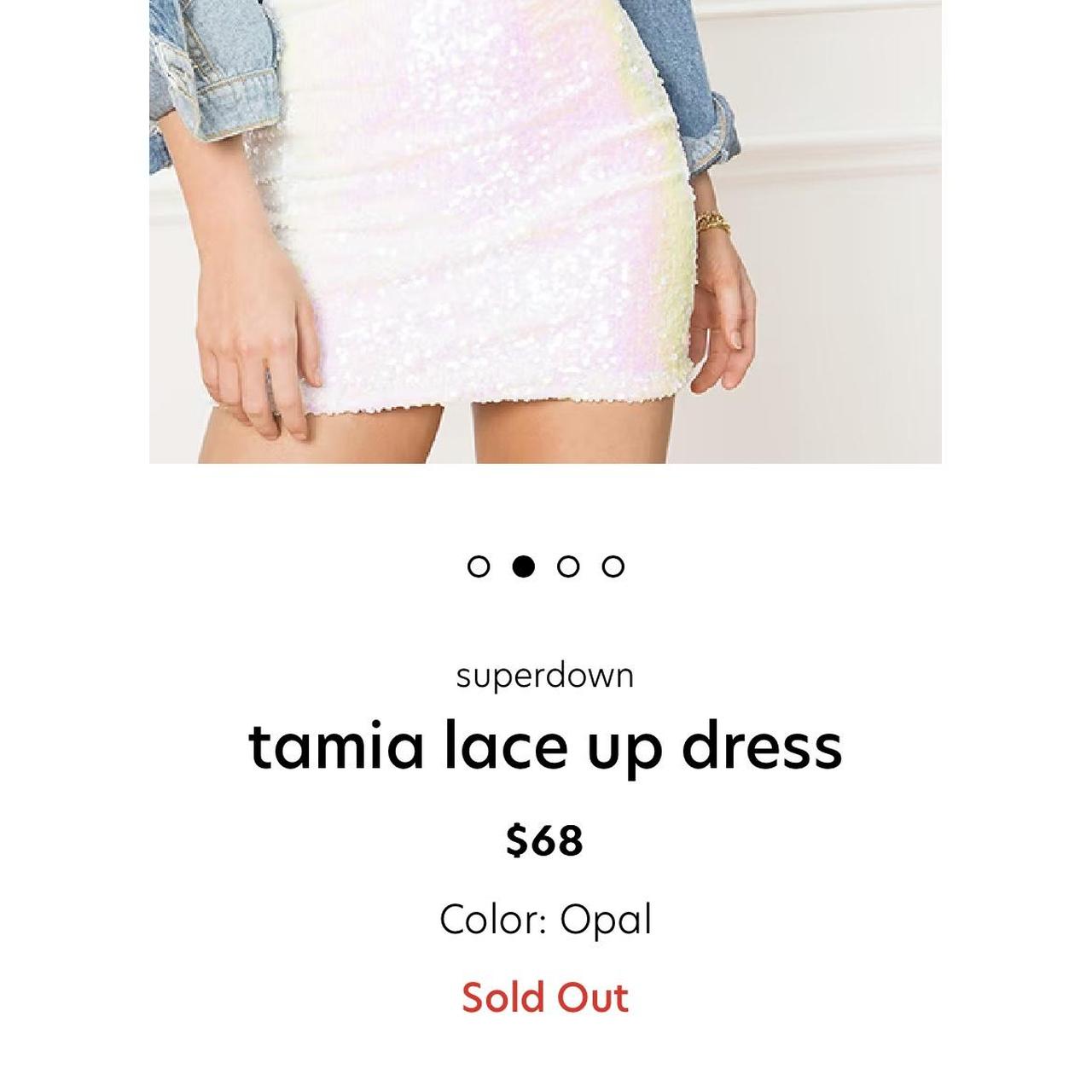 Tamia lace up outlet dress