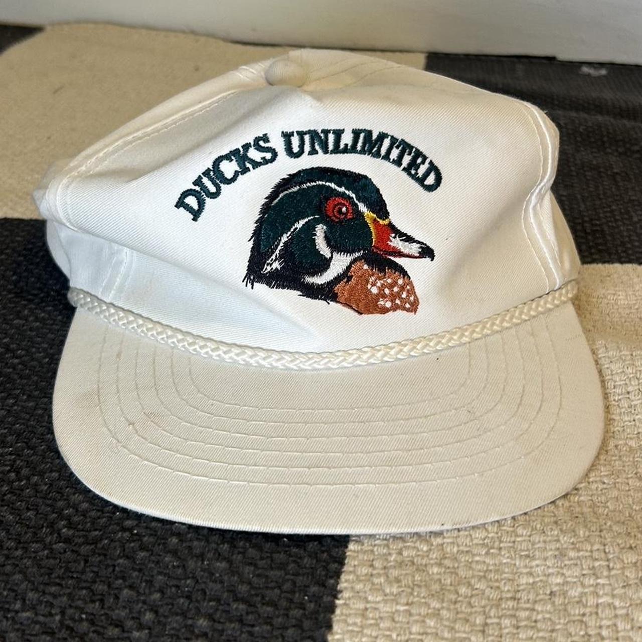 RARE vintage Ducks Unlimited cap with front panel... - Depop