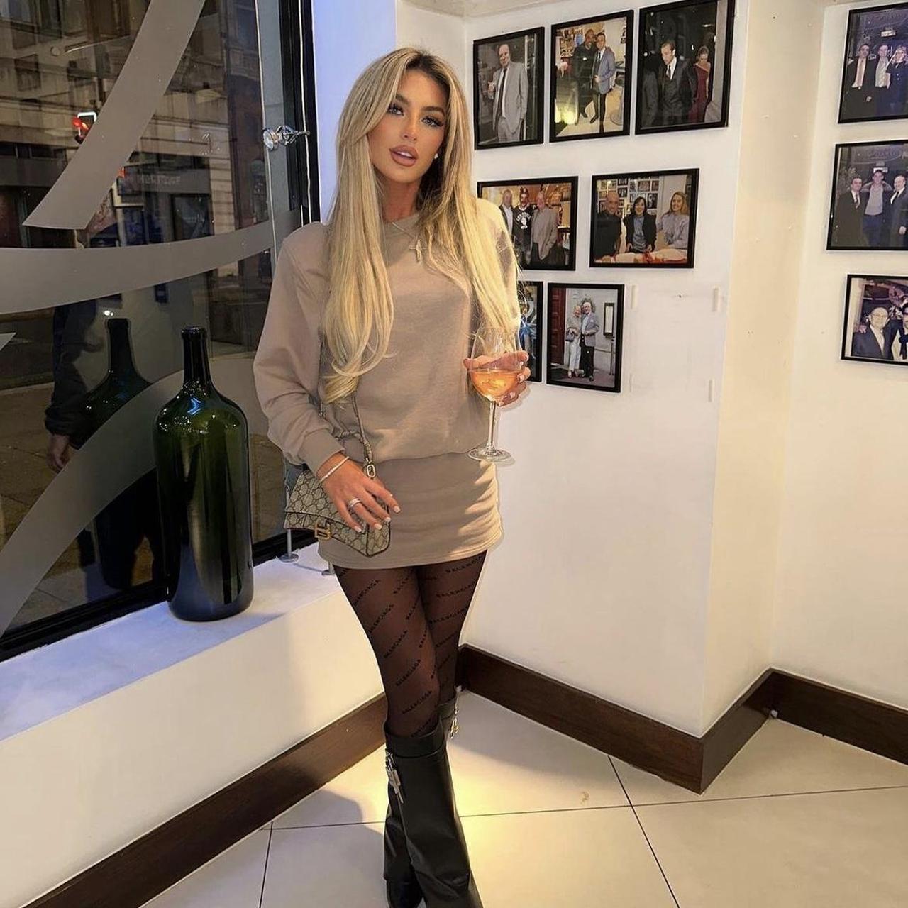 Noughts and kisses jumper dress Depop