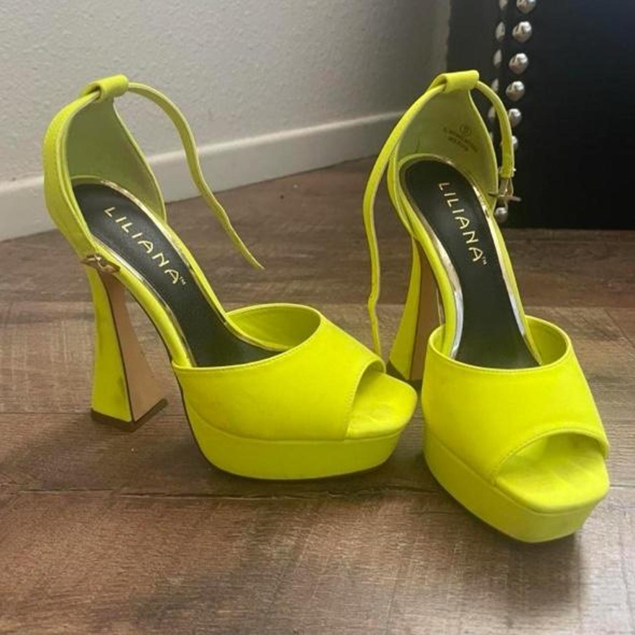 Neon Platform heels #dollskill #platform Depop