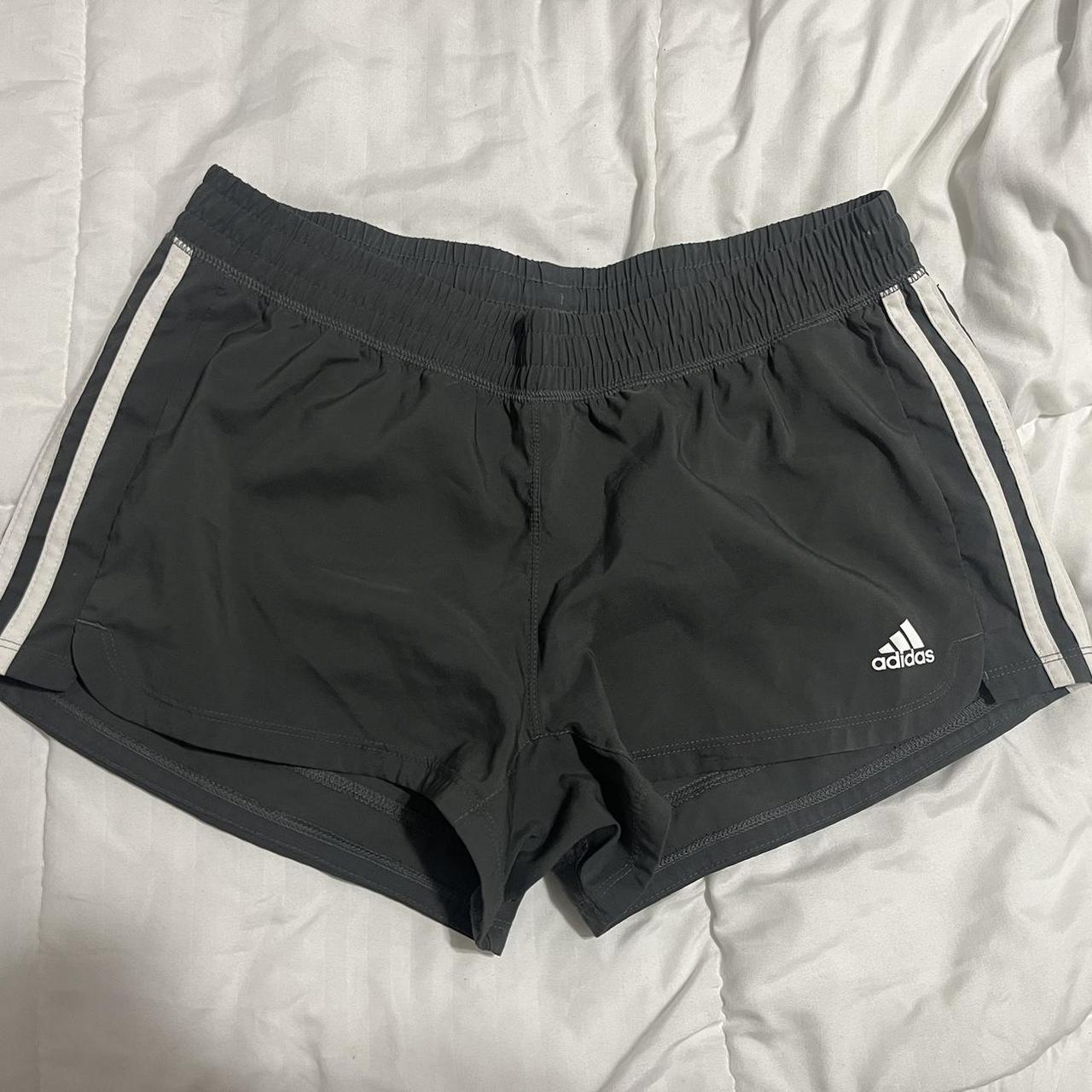 Medium - adidas grey shorts - Depop