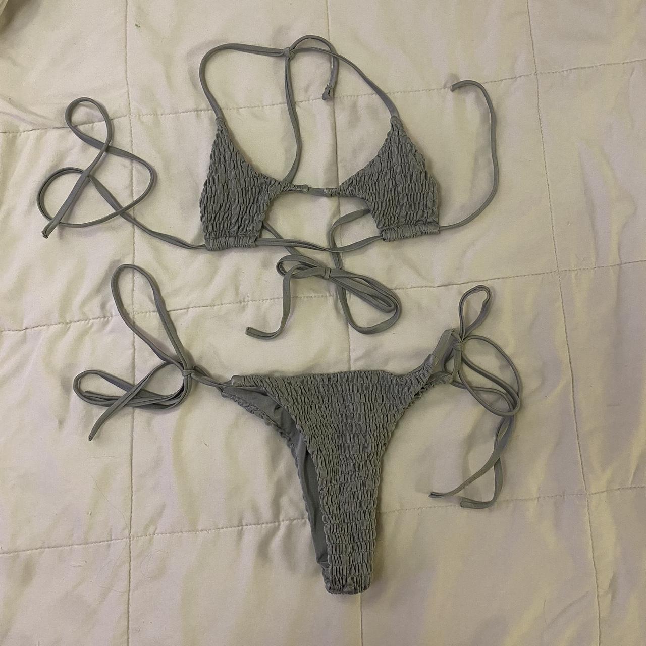 ZAFUL Women's Grey Bikinis-and-tankini-sets