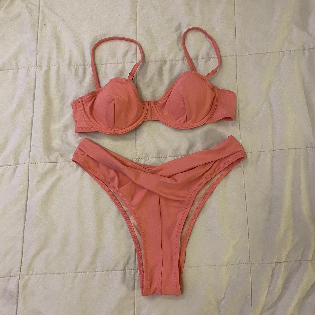 pink bikini set from Cupshe! never worn perfect... Depop