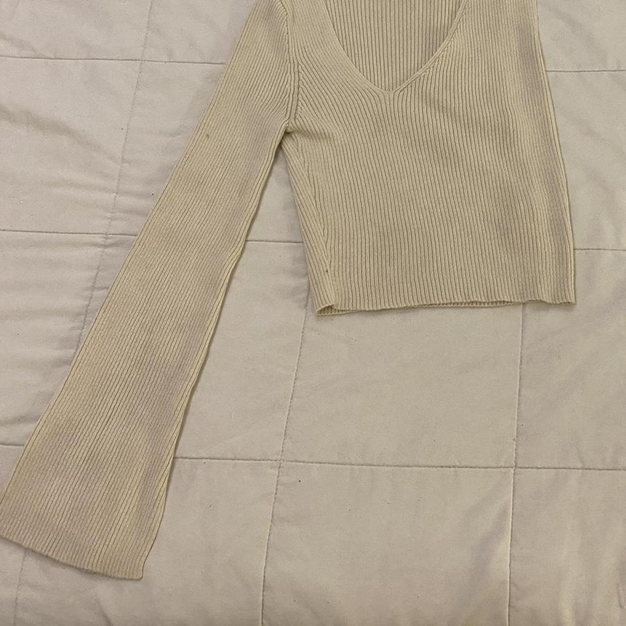 Nasty Gal Women's Cream Jumper Depop