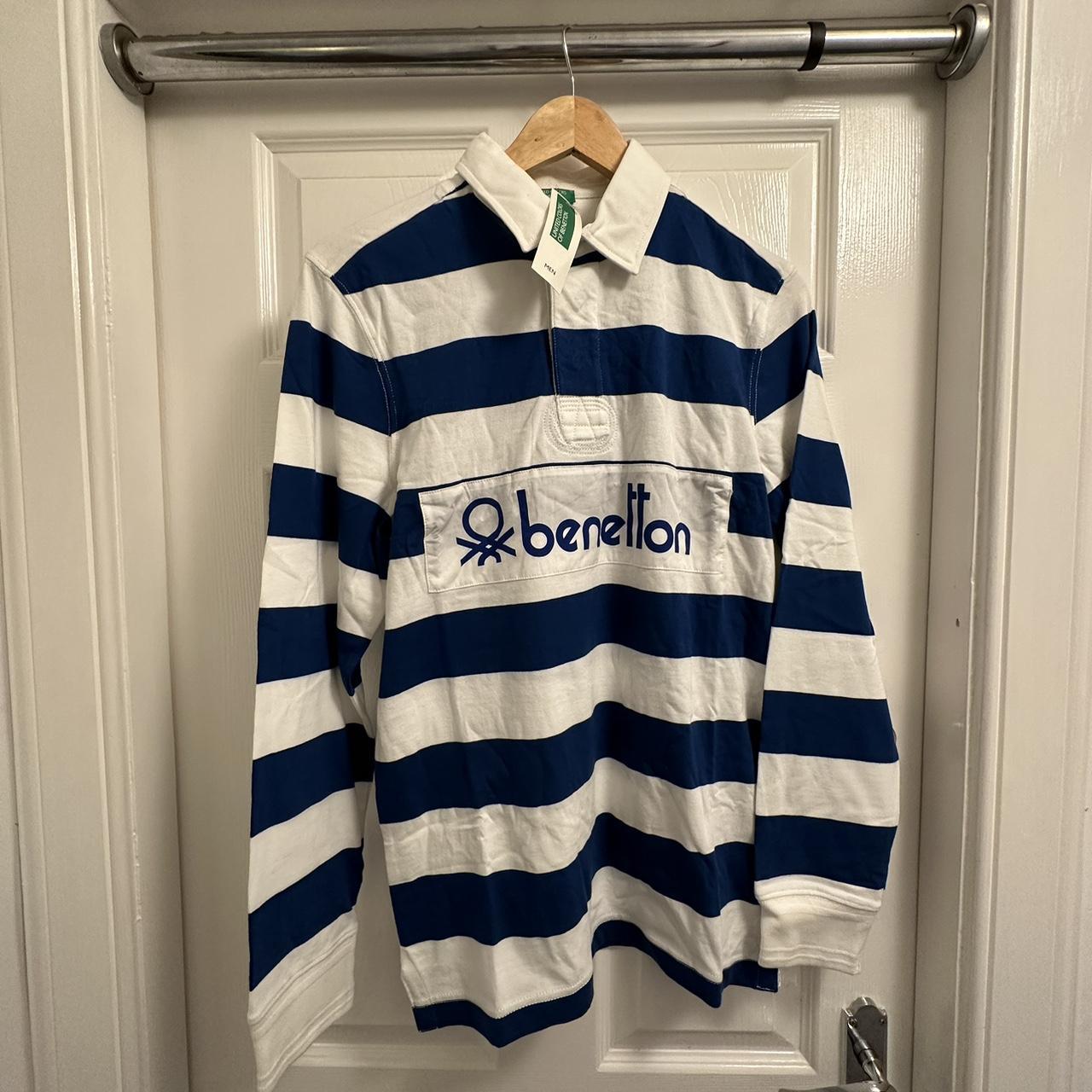 mens benetton rugby shirt