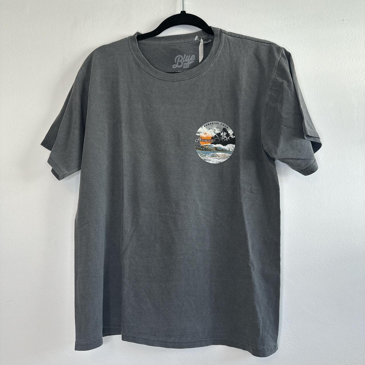 NEW BLUE 84 “Hawaii Paradise Cove” Grey T-Shirt... - Depop