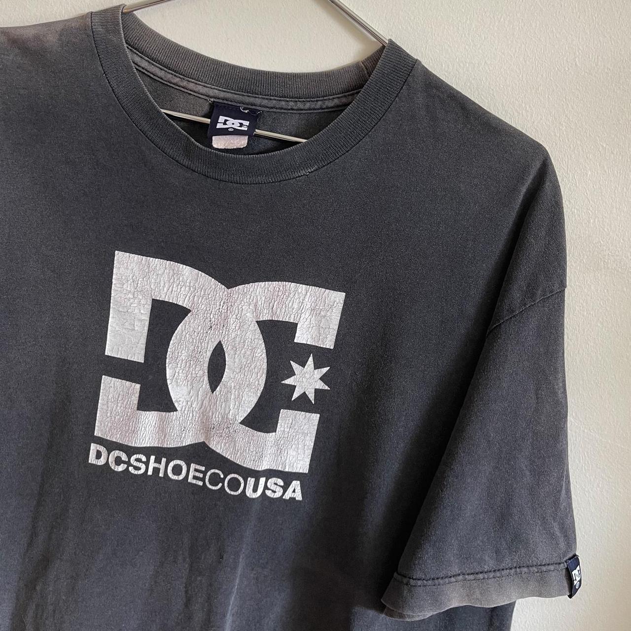 𝔉𝔞𝔡𝔢𝔡 DC logo Sk8’r t-shirt 100% Cotton ... - Depop