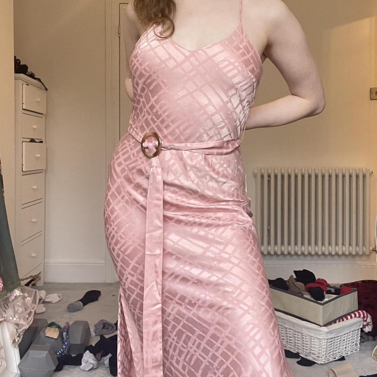 pink slip gown