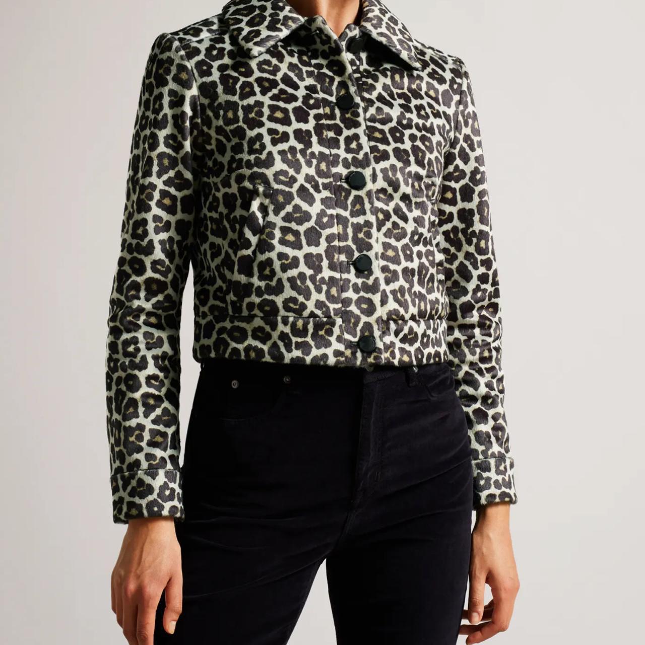 Ted Baker Pelham Cropped Leopard Print Jacket RRP | Depop Ted Baker Pelham Cropped Leopard Print Jacket RRP | Depop