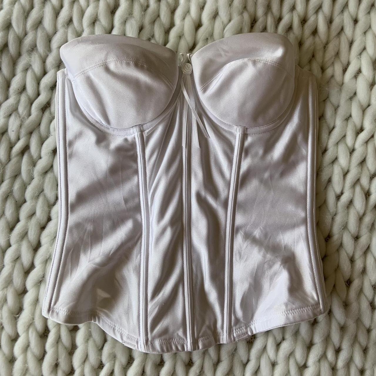 white corset top 💌💌💌 - perfect condition - size xs... - Depop