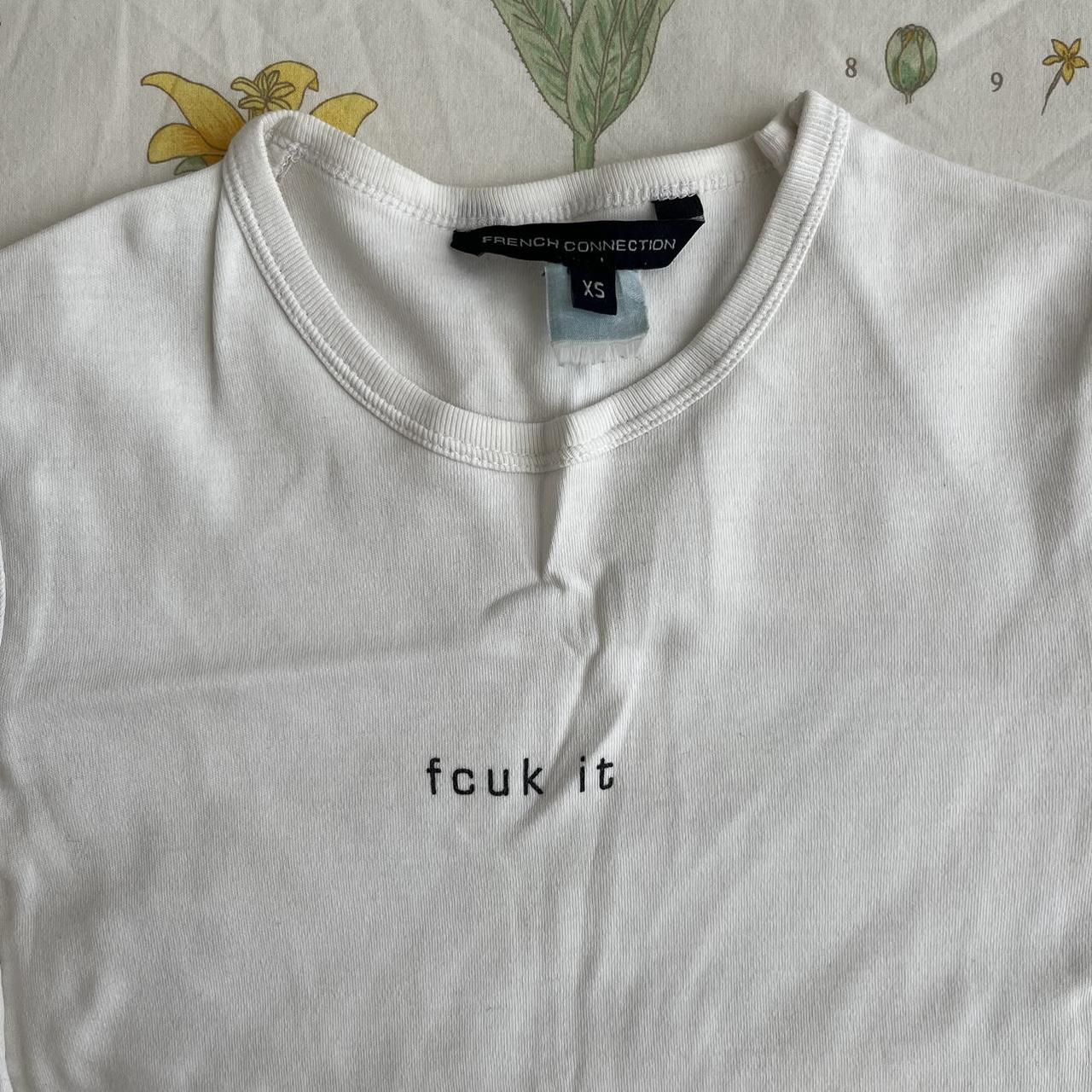 French Connection Women's White Tshirt Depop