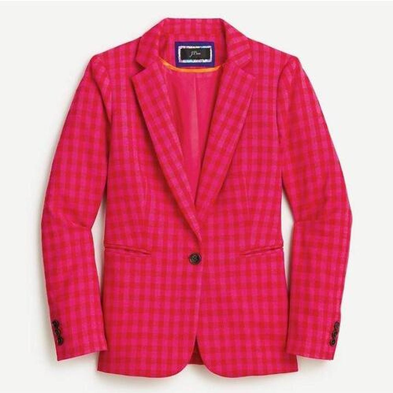 J Crew Parke Pink top Linen Blazer Size 12