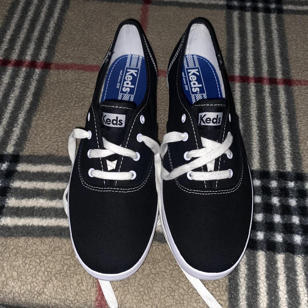 Black and white keds best sale