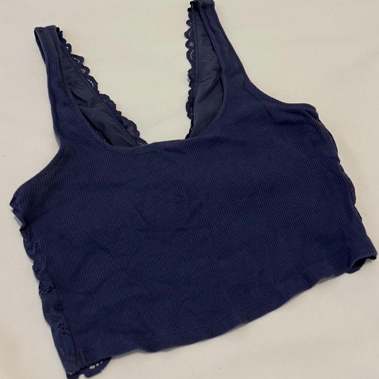 Aerie Rib Knit With Lace Bralette, Brand: Aerie, - Depop