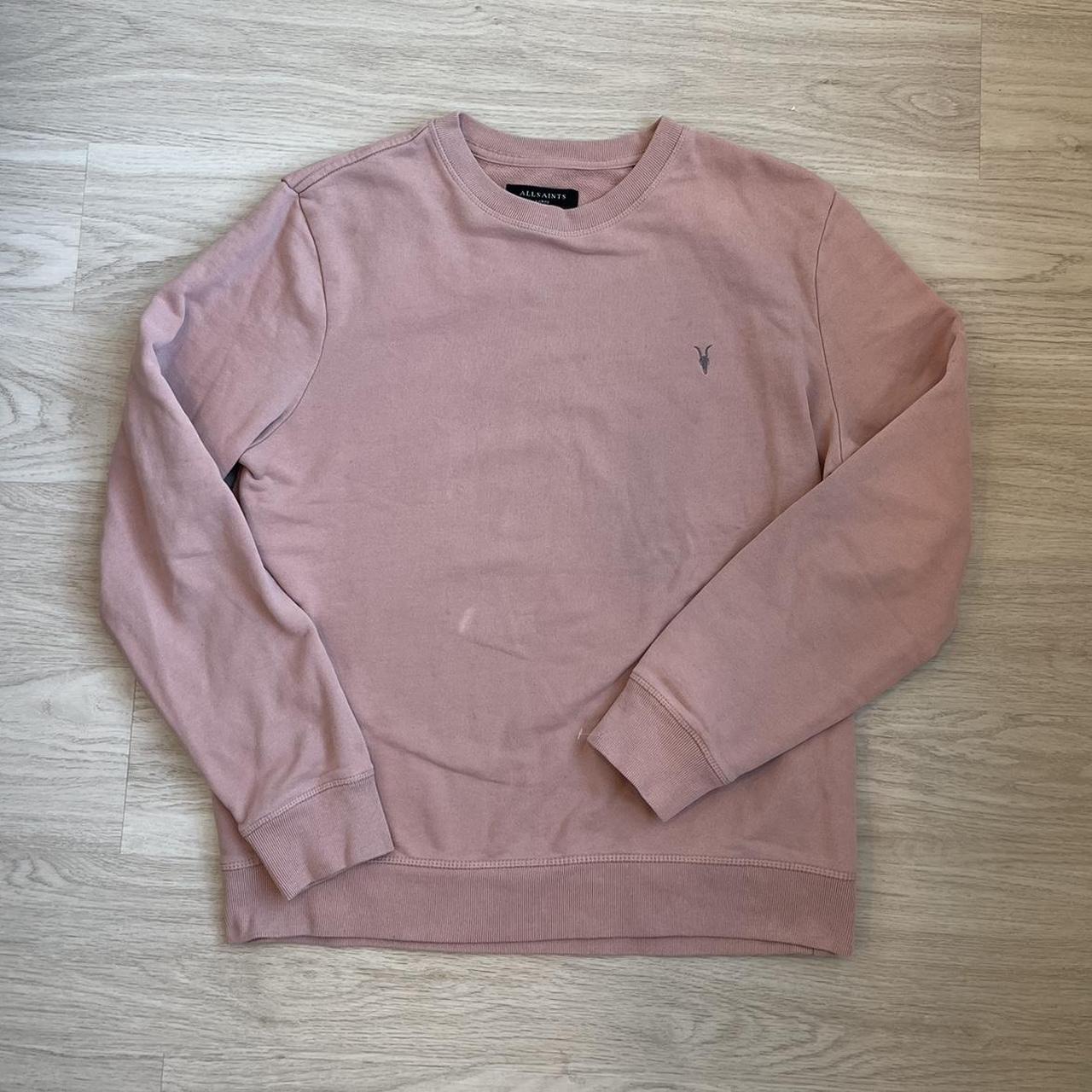 All saints pink clearance sweatshirt