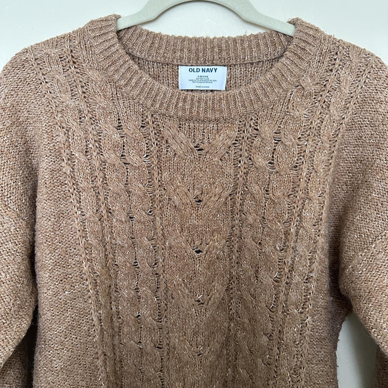 Old navy cable knit sweater size small petite - Depop