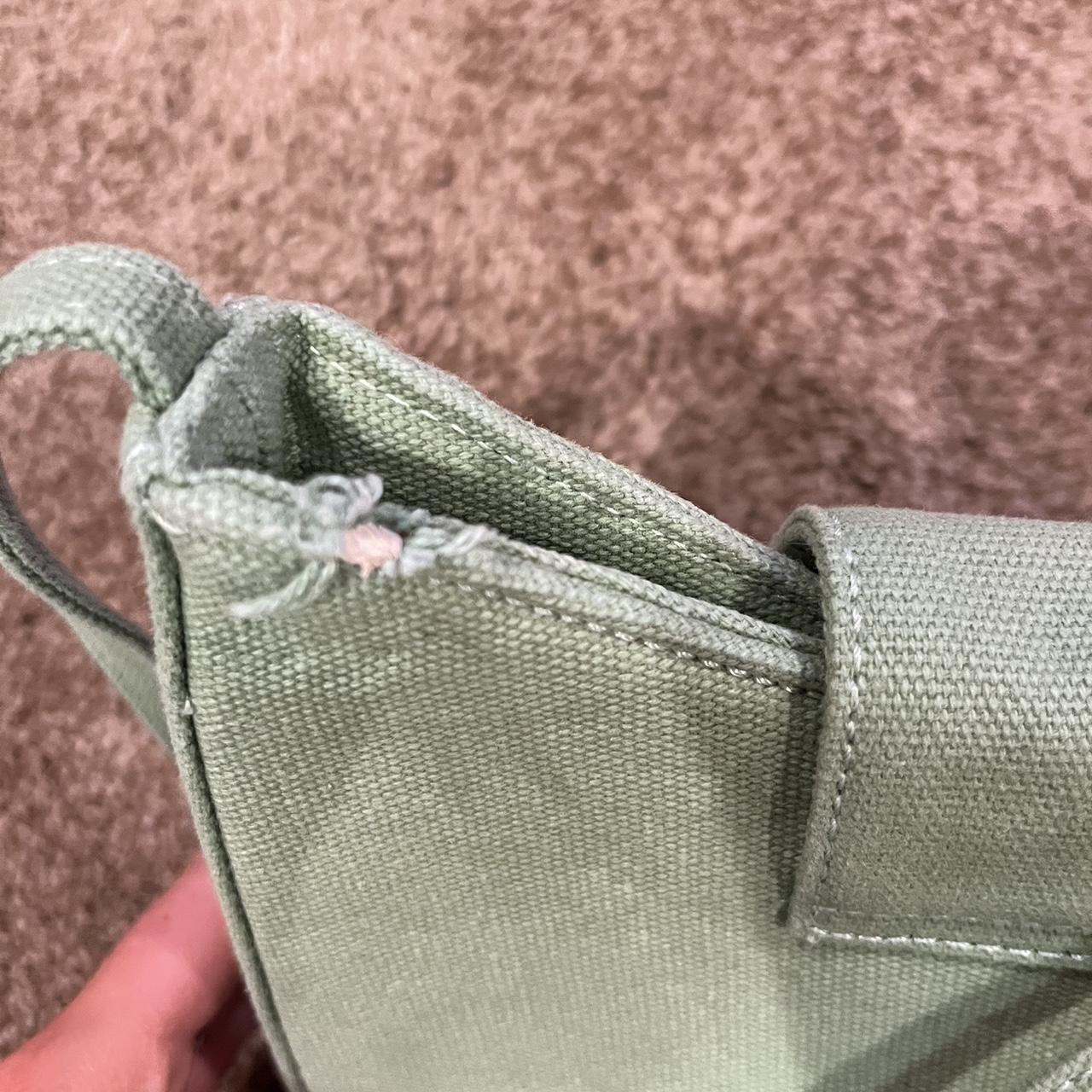 Brandy Melville sage green shoulder purse with... Depop