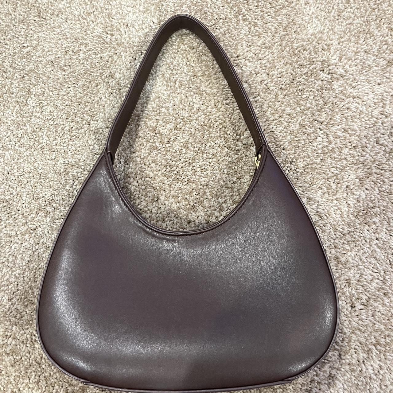 Brandy Melville brown leather like some shape... Depop