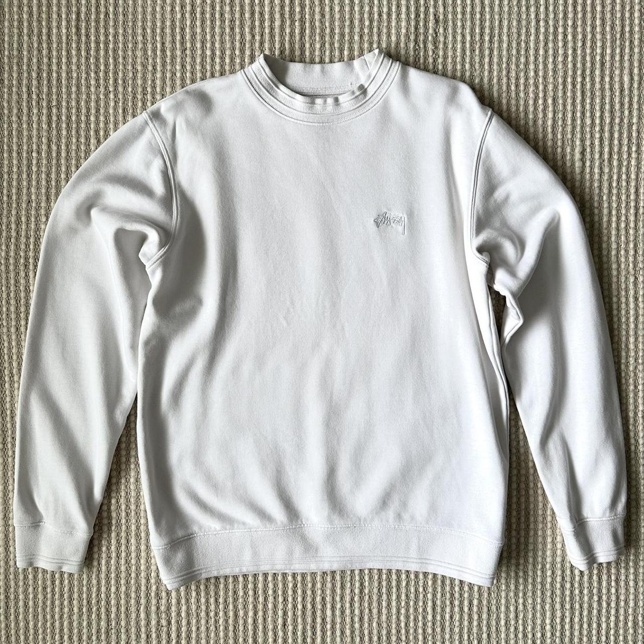 Stussy sweatshirt white on sale