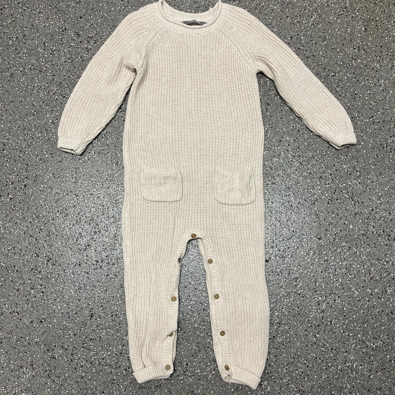 Primark cream knitted jumpsuit Age 2-3 years #Boys... - Depop