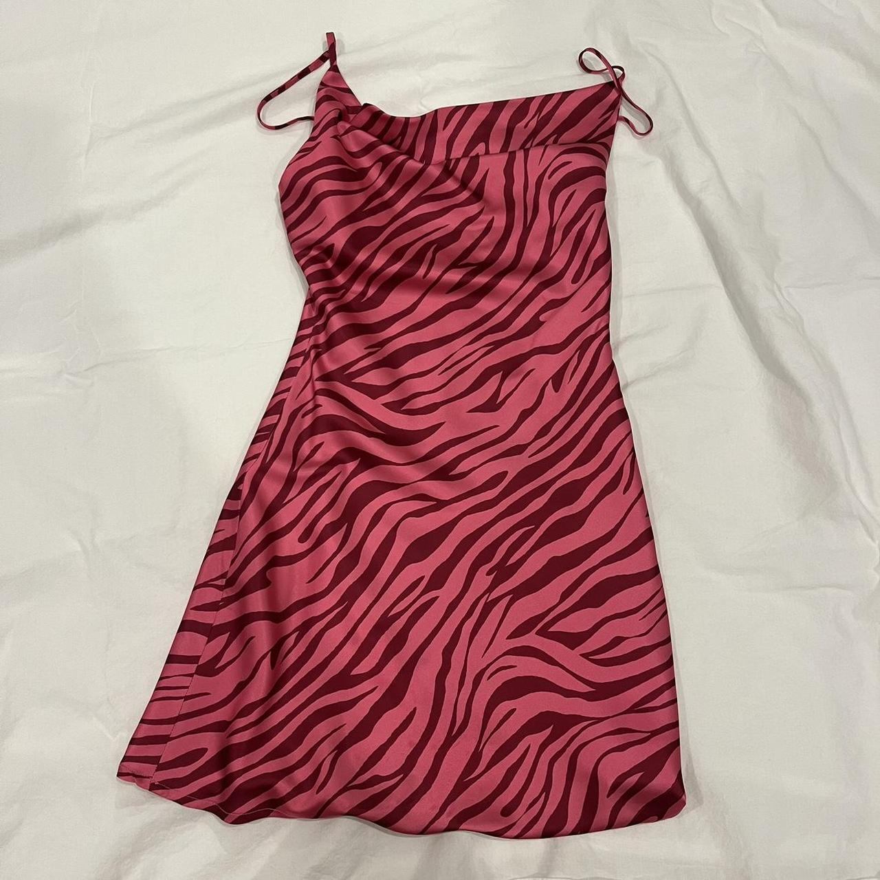 Kendall Jenner inspired pink zebra dress - Depop