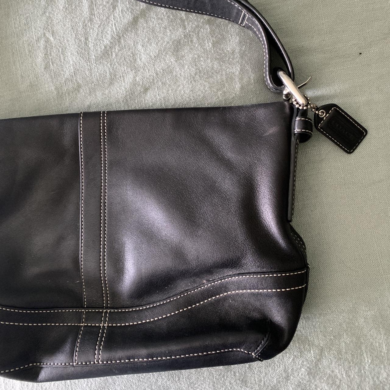 black mini coach bag (Thrifted never really - Depop