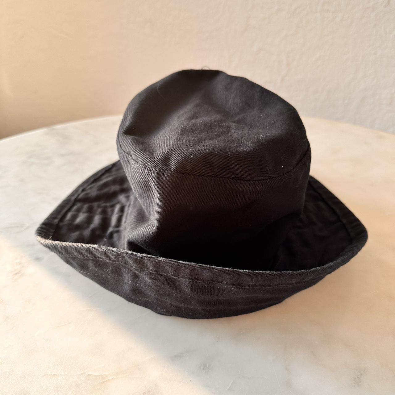 Hat Attack Black Crusher Bucket Hat Measuress: Brim:... - Depop