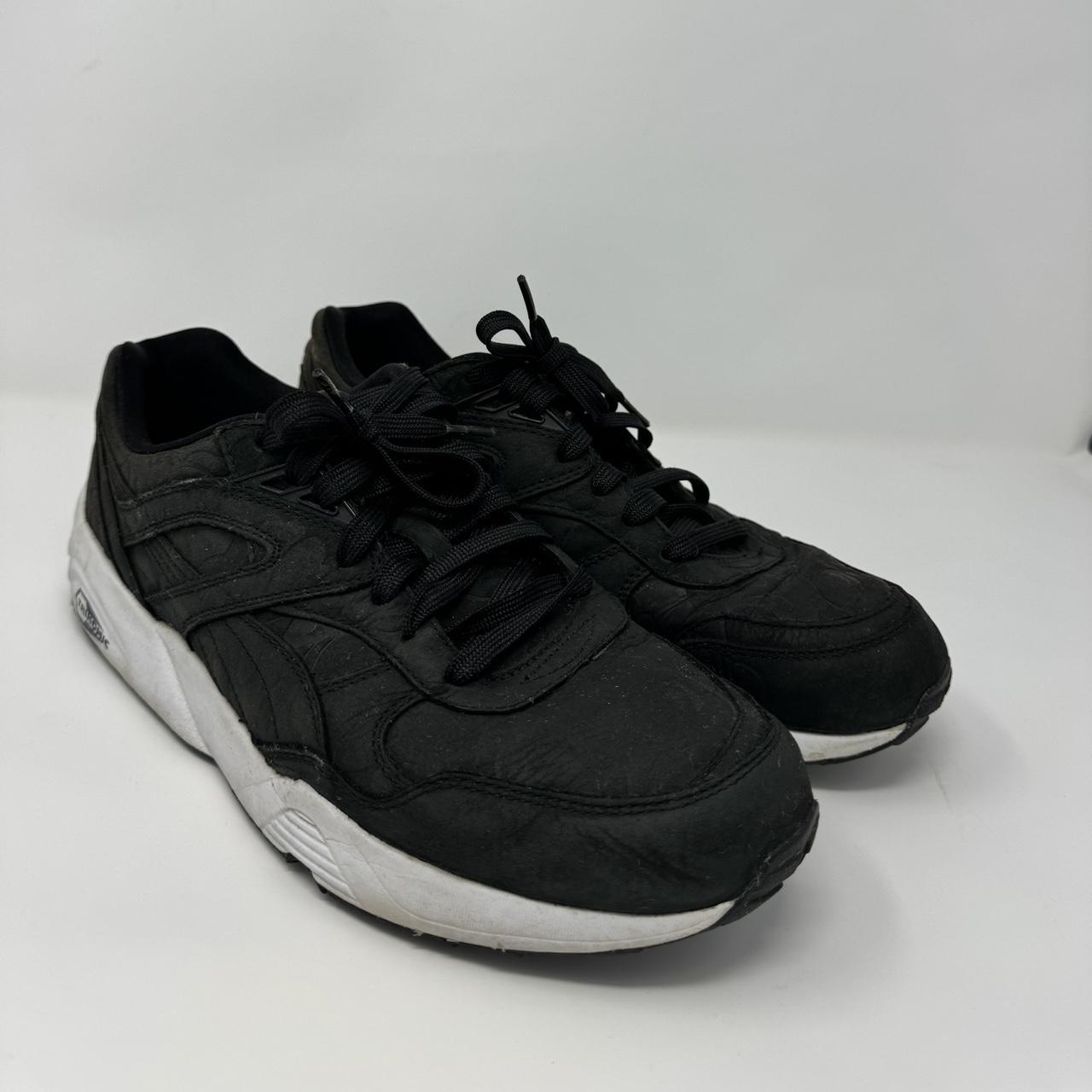 Bape x Puma R698 Black Camo US 9.5 In used and good. Depop