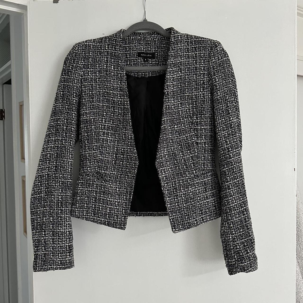 New Look smart fitted blazer / jacket in black /... - Depop