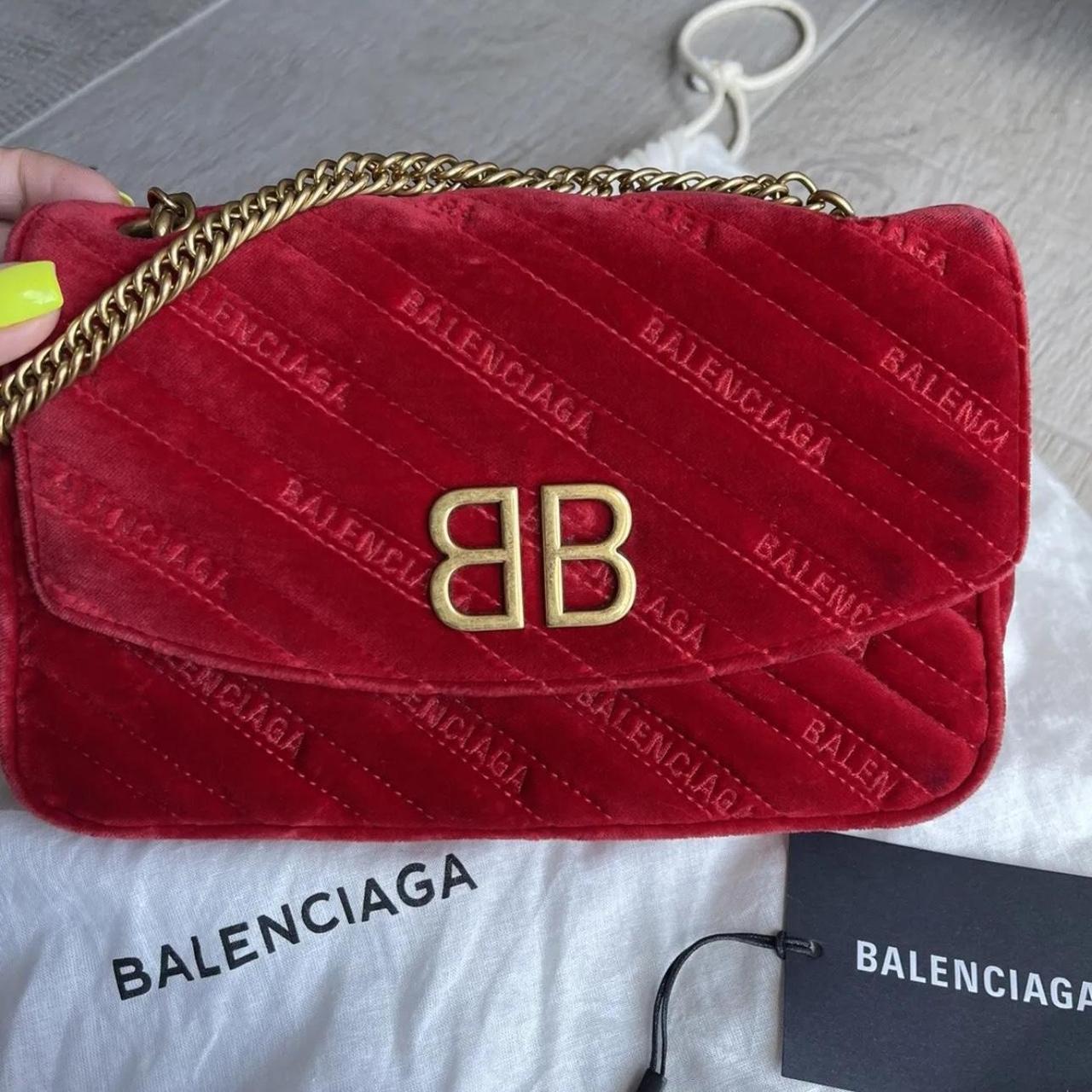 Balenciaga bb reporter chain clearance leather wallet