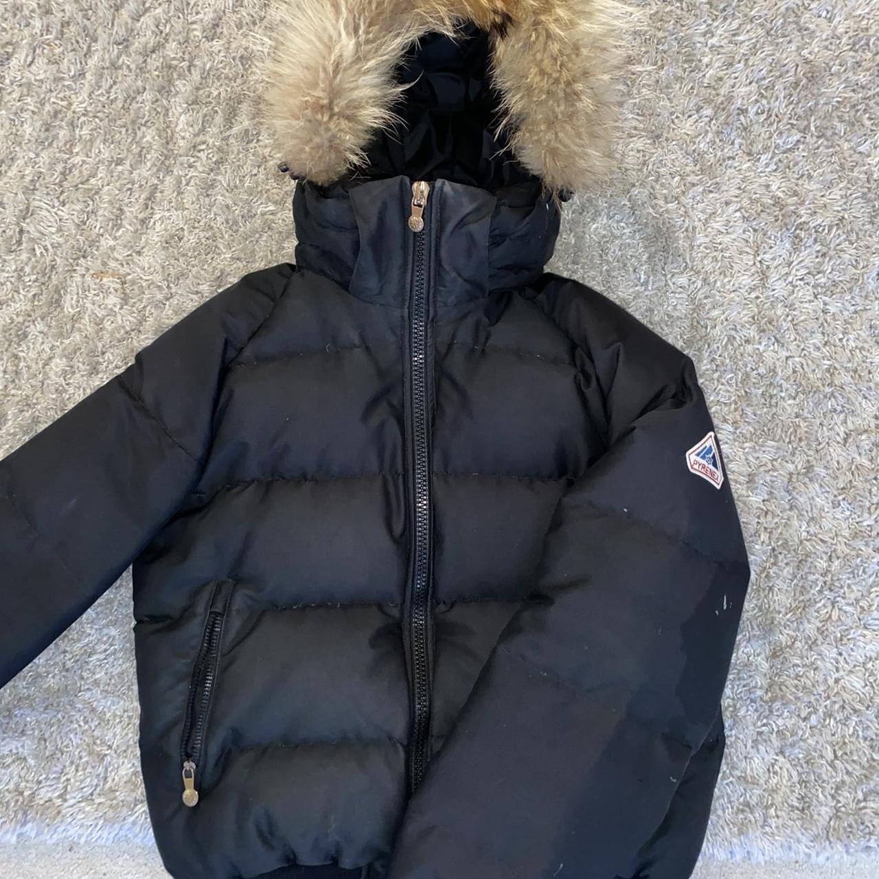 Unisex Pyrenex coat , size medium , black in good... - Depop