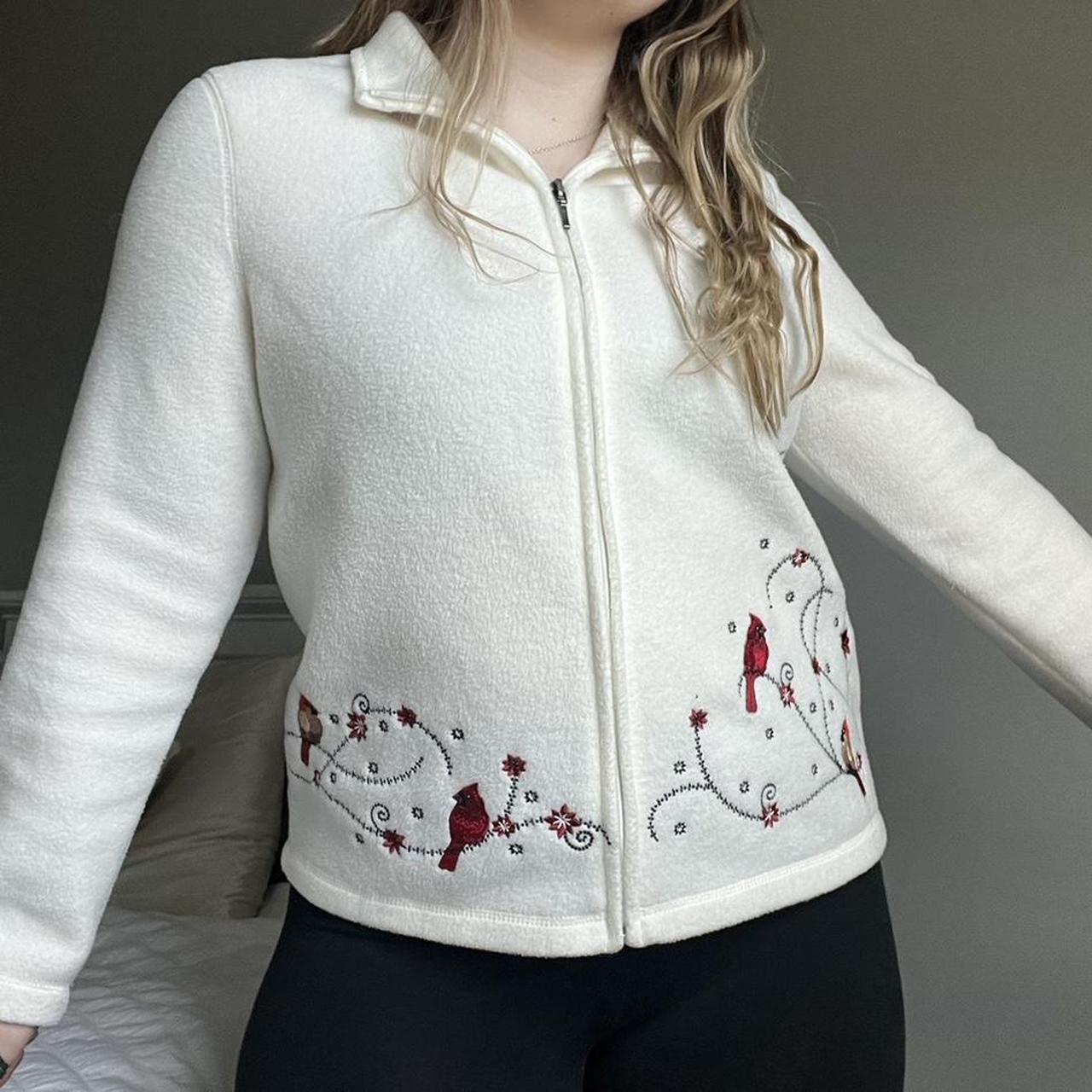 Monogrammed Fleece Jacket Full Zip Womens Jacket Christmas 