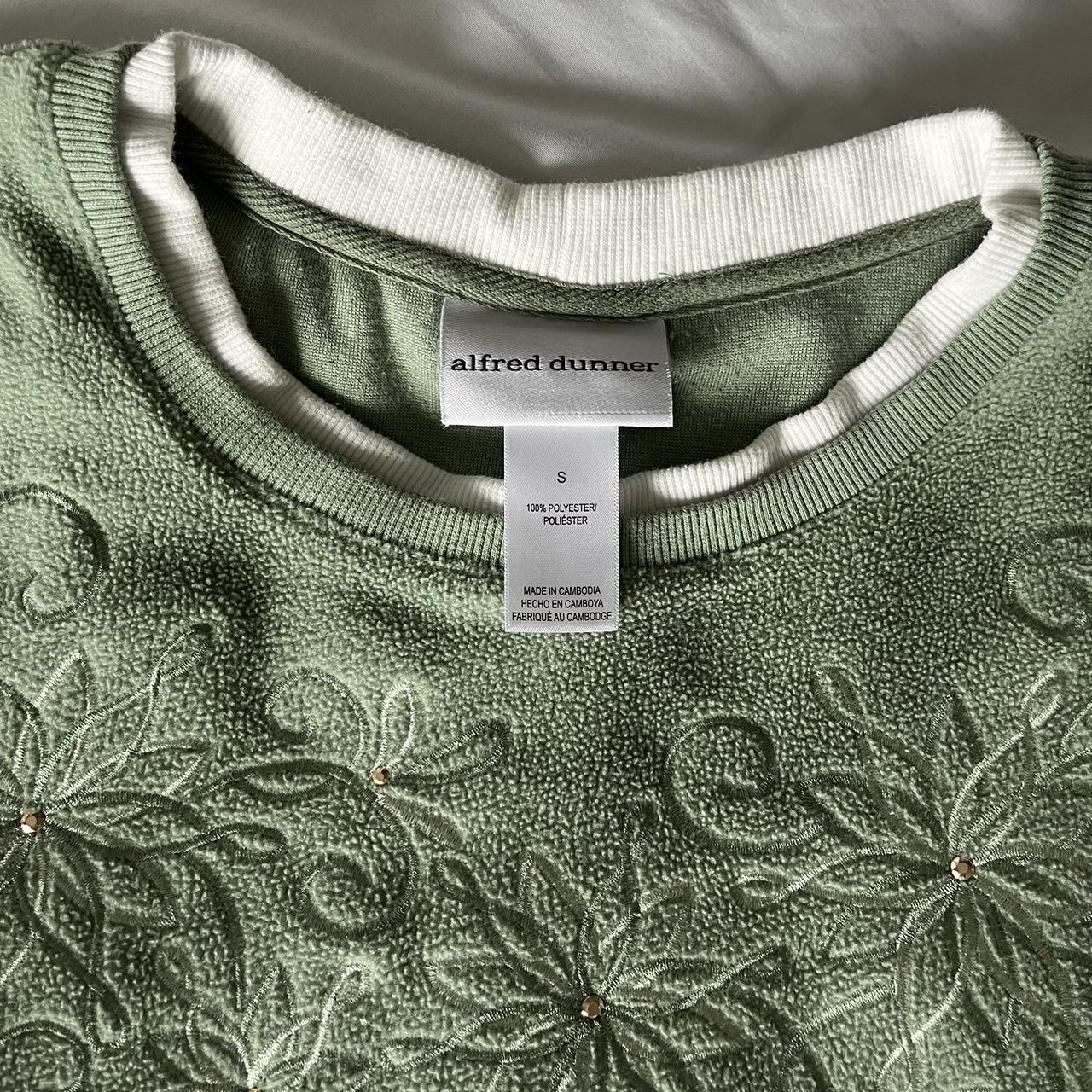Alfred Dunner Women's Green Sweatshirt (3)