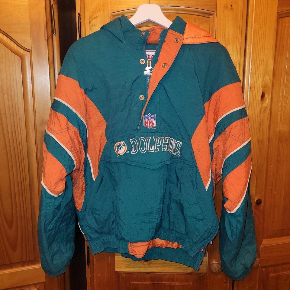 Miami Dolphins starter jacket 🐬 Vintage 90s NFL... - Depop