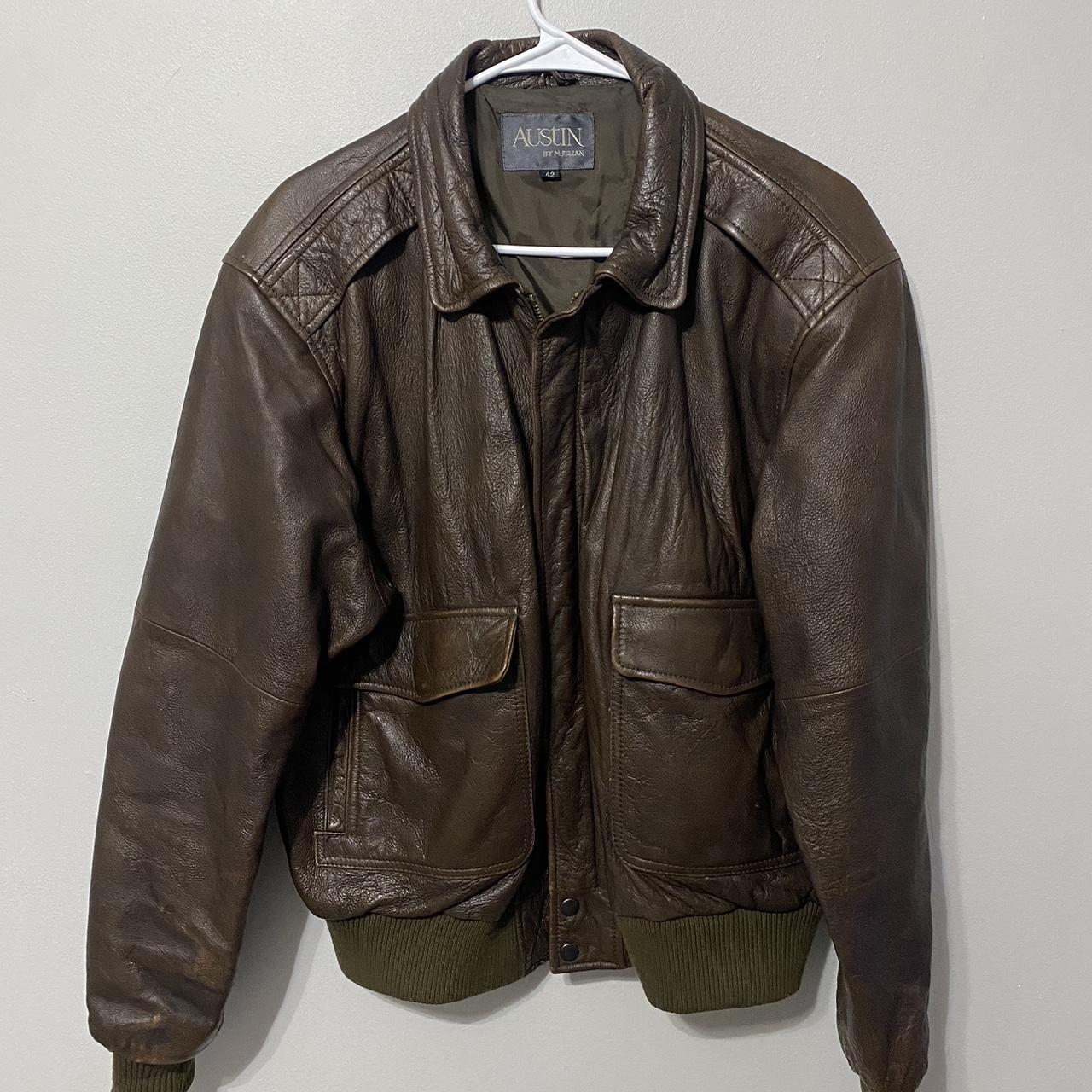 90s Austin By M.Julian Leather Jacket - super nice... - Depop