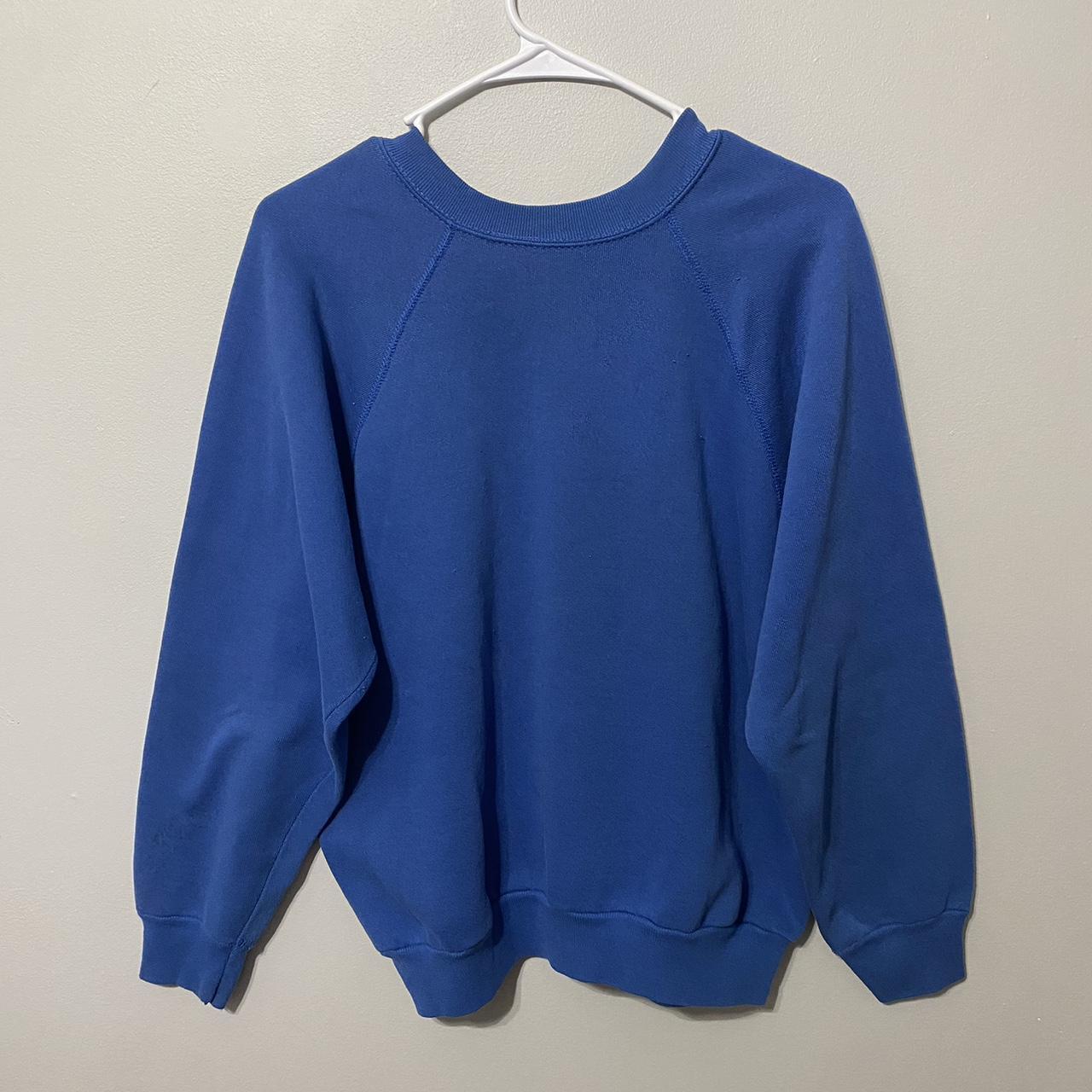 90s Blue Blank Crewneck - size men’s medium - Hanes... - Depop