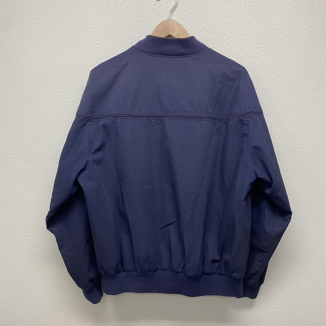 90s Vintage Bomber Jacket - good condition - navy... - Depop