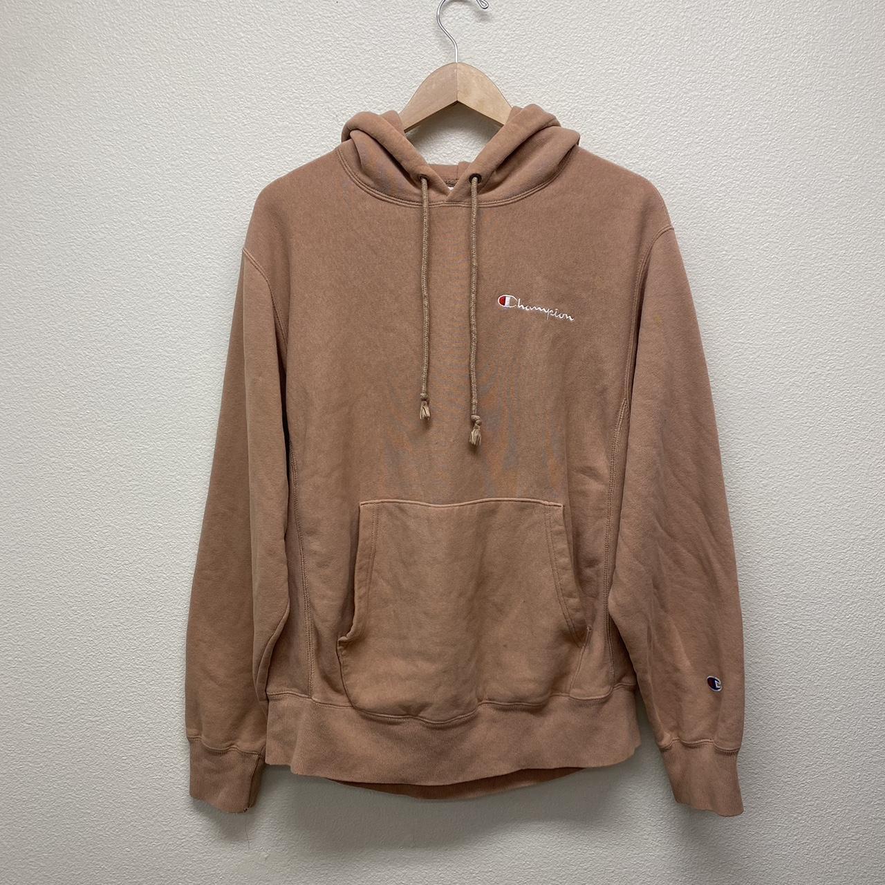 Tan champion hoodie discount mens