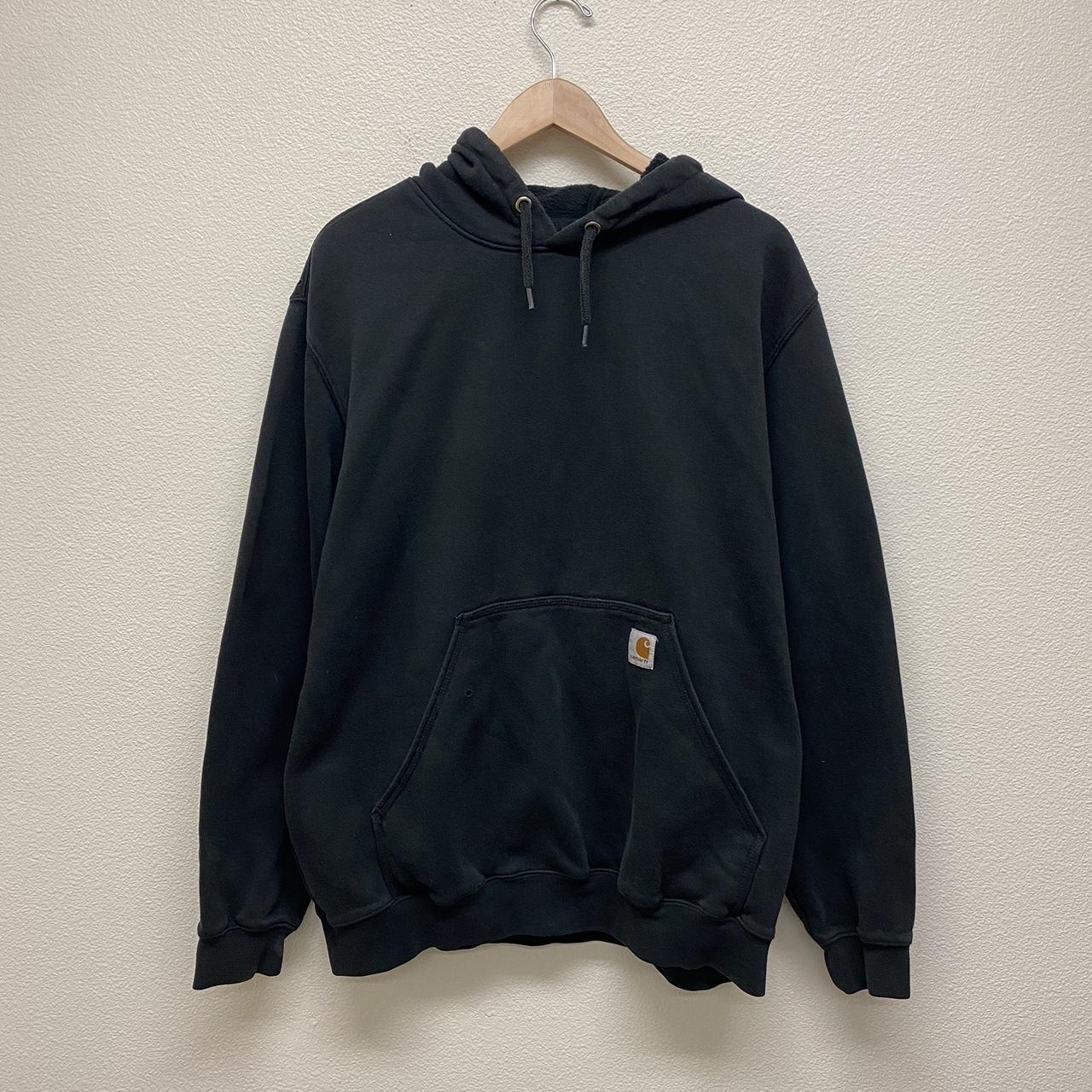 Black Carhartt Hoodie - good condition - mens size... - Depop