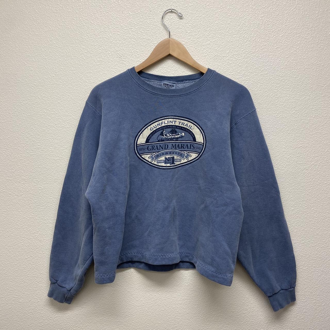 90s Grand Marais Minnesota Crewneck Sweatshirt -... - Depop