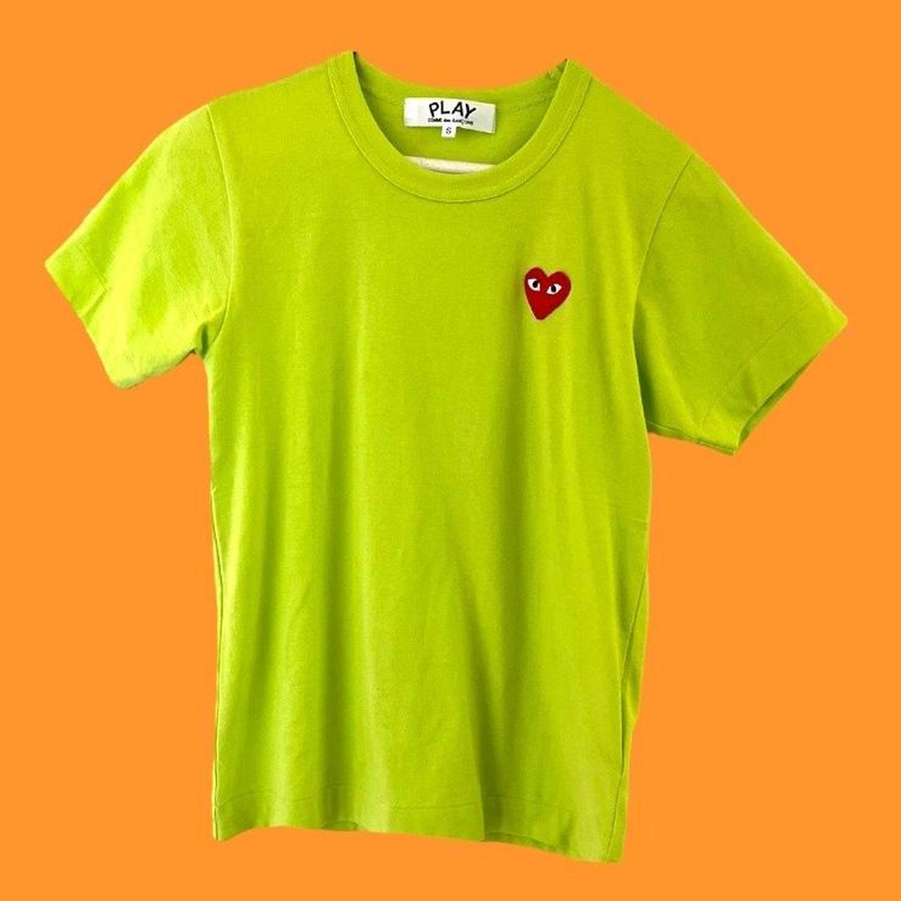 Comme Des Garcons Play Green Heart T Shirt Size. Depop