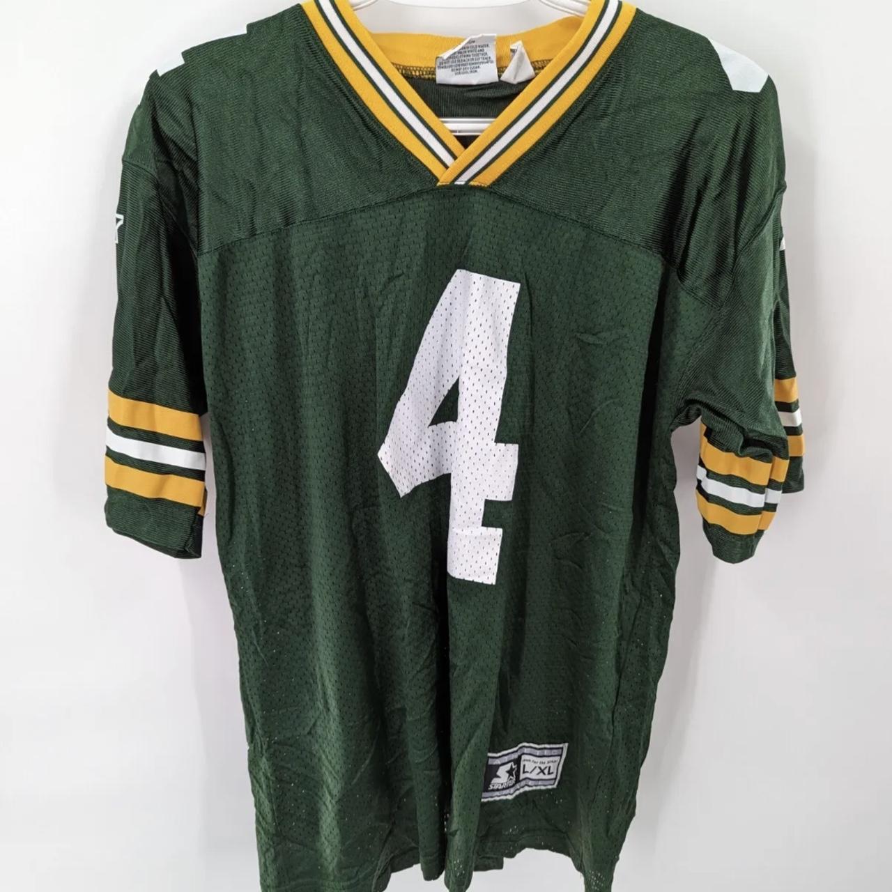 JS2143 #4 Brett Favre Green Bay Packers 1993 - Depop